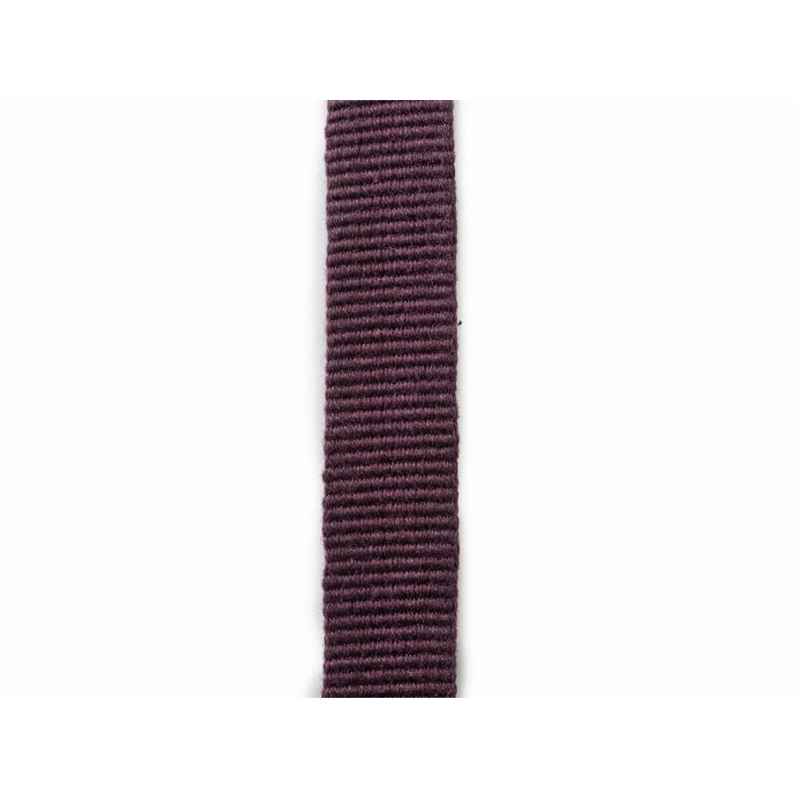 播州工藝】真田紐 袋紐 6分 約18mm 約3m No.0 紫 綿100％ むらさき