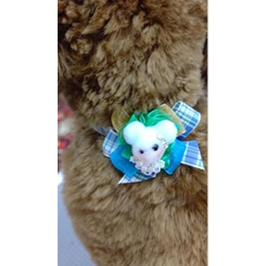 犬 猫 リボン ハンドメイド 商品 髪飾り 20個入り 10ペア 高級オーガンジー使用 日本製ゴム使用 (混色/男の子MIX) グリポッチ |  | 12