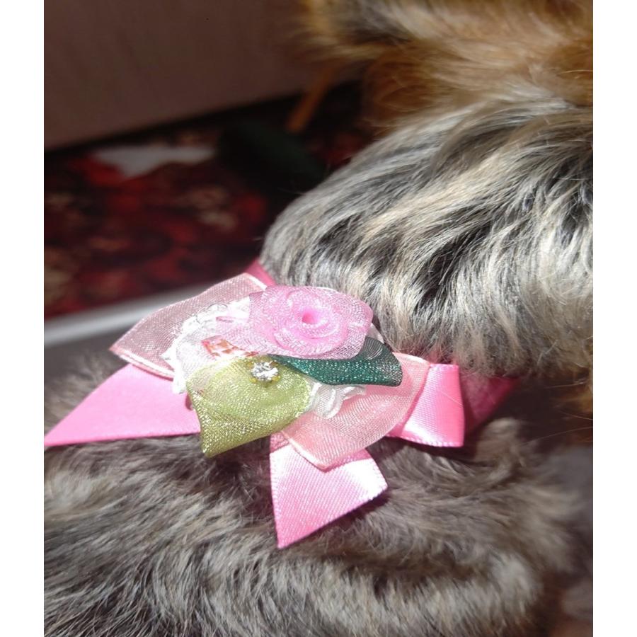 犬 猫 リボン ハンドメイド 商品 髪飾り 20個入り 10 ペア 高級オーガンジー使用 日本製ゴム使用 （混色/女の子Mix ）グリポッチ |  | 13