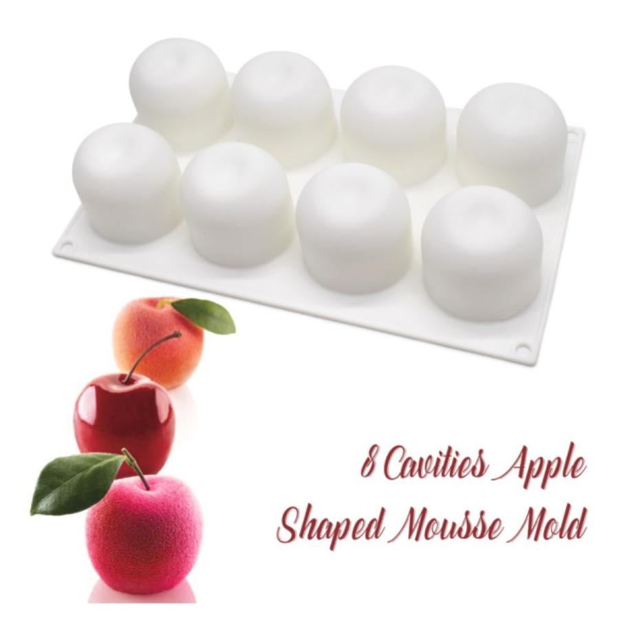 SYOUTOU リンゴ シリコンモールド型 りんご型 ムース型 アップル型 フルーツ型 マフィンケーキ型 プリン ゼリー 抜き型 食パン型