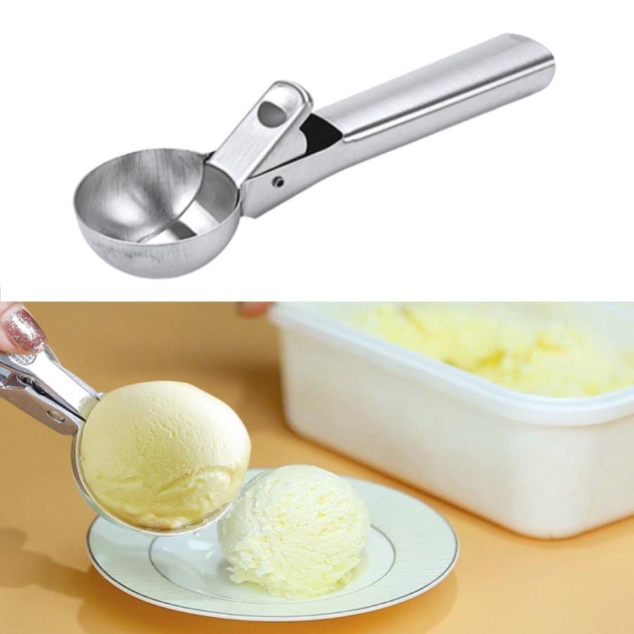 SYOUTOU 5.5cm スクープ アイスクリーム ディッシャー ステンレス アイスクリームスプーン アイスクリームスクープ 抜き型 お菓子
