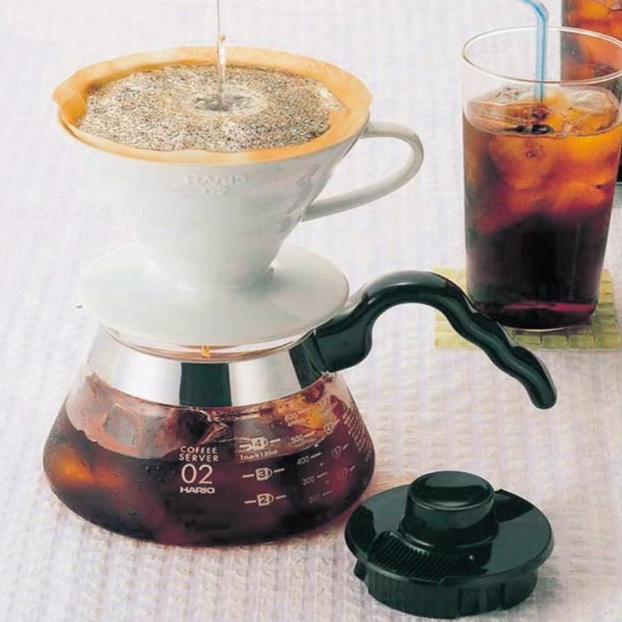 SYOUTOU HARIO ハリオ V60 透過ドリッパー01 セラミック 1-2杯用 磁器 ホワイト 日本製  VDCR-01W コーヒー器具　コーヒーカップ　ブラックコーヒー　｜syoutou-store｜05