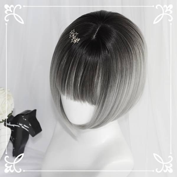 韓国 オルチャン ショートボブ フルウィッグ アッシュグレー ロリータ ゆめかわ パーティ さらふわ 耐熱 自然 コスプレ Jf117 商屋 通販 Yahoo ショッピング