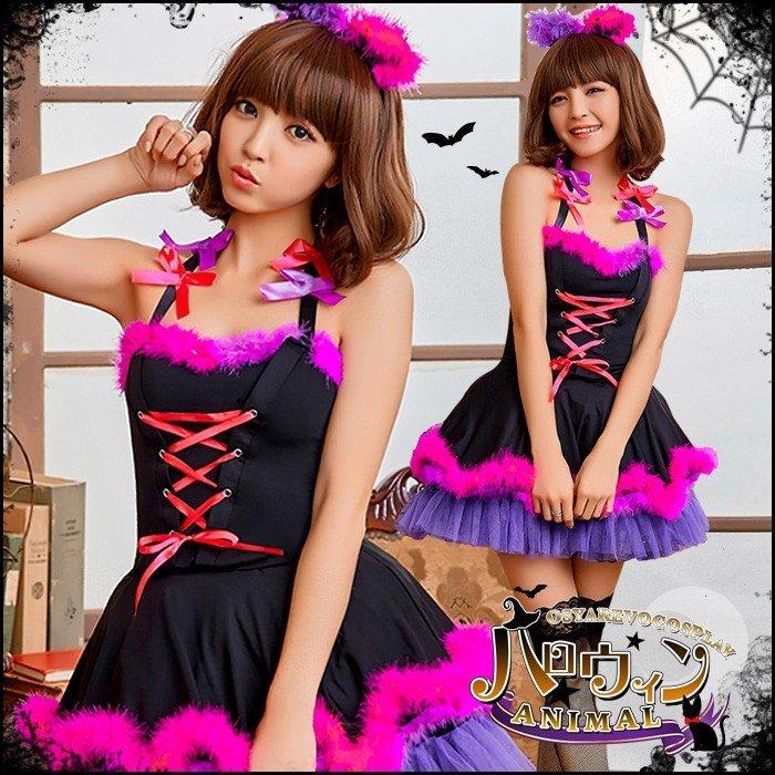 殿堂 ハロウィン コスプレ 猫 チェシャ猫 ねこ耳 衣装 仮装 アニマル コスチューム かわいい セクシー