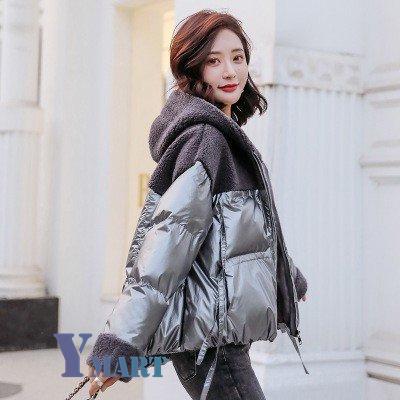 日本謹製 ダウンジャケット レディース ダウンコート 暖かい 異素材切り替え コート 防寒 光沢 冬アウター フード付き ショート丈 オシャレ 総合ショッピングサイト Amessengerwrite Com