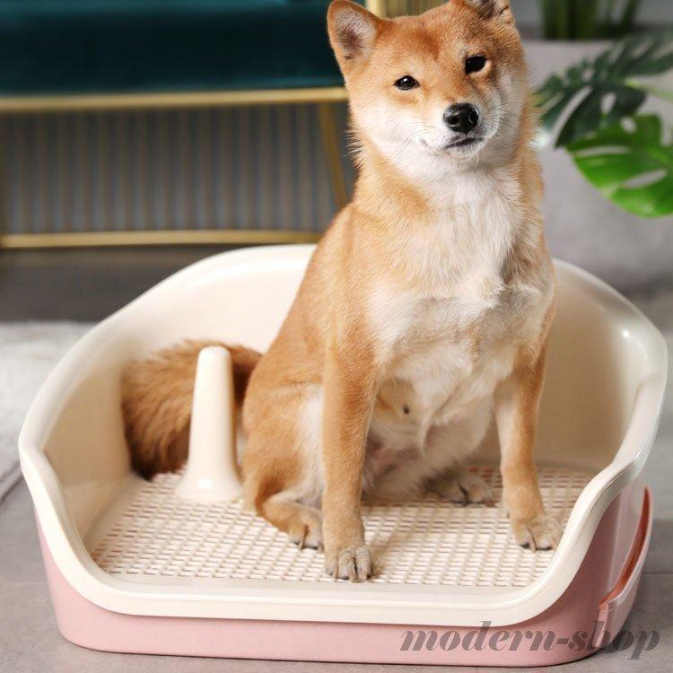 犬用トイレトレー トイレ 犬 オス犬用 壁付タイプ L字型 小型犬 中型犬 メッシュ付き 壁付き フラットタイプ 骨マーク ピンク ブルー Peevjf9q ペット用品 生き物 Quickmercury Com