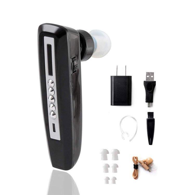 集音器 デジタル USB 充電式 Bluetooth デザイン 両耳 (左右兼用) デジタル集音器 耳かけ式集音器 イヤーピース 予備*4個