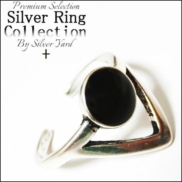   トライアングル モチーフ シルバー リング トライアングルストーンロールリング｜シルバー925アクセサリー