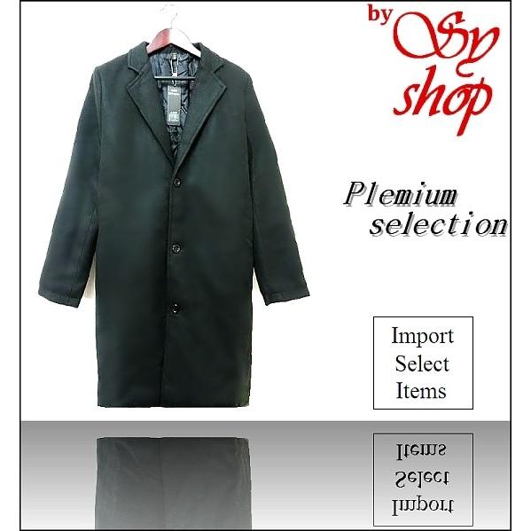 コート メンズ チェスターコート 高級感 メルトン キャメル ブラック 2