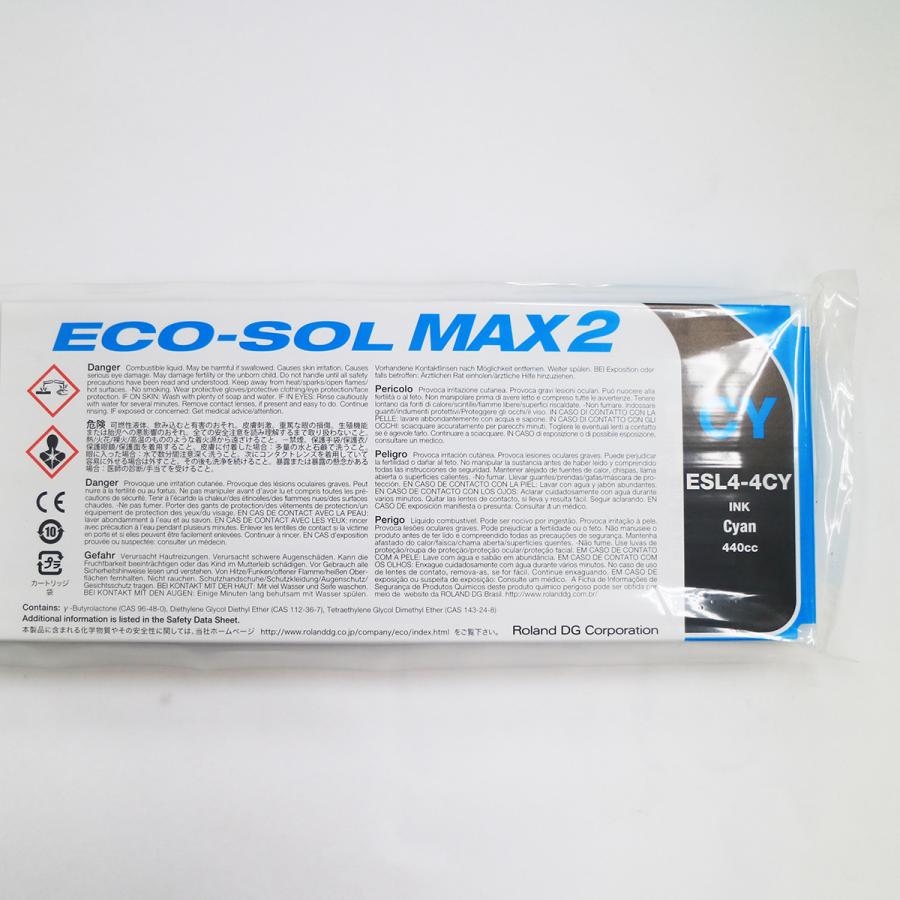 ECO-SOL MAX2インク（シアン） 440ml ESL4-4CY　ローランド｜system-graphi