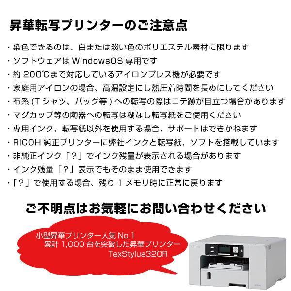 小型昇華転写プリンターTexStylus320R A3昇華転写紙100枚セット 小型昇華転写プリンターTexStylus320R A3昇華転写紙100枚セット
