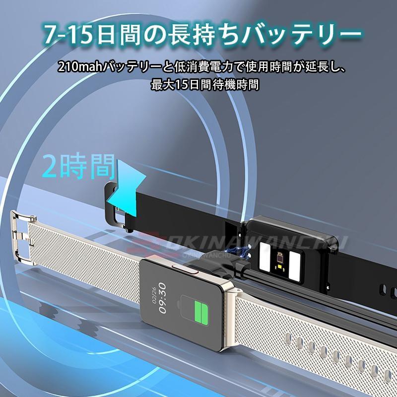 2024最新 スマートウォッチ 日本製センサー スマートウォッチ 心電図 高精度心拍数 健康管理 日本語 LINE 電話 着信 IP67スマートウォッチ｜system-okinawanchu｜17