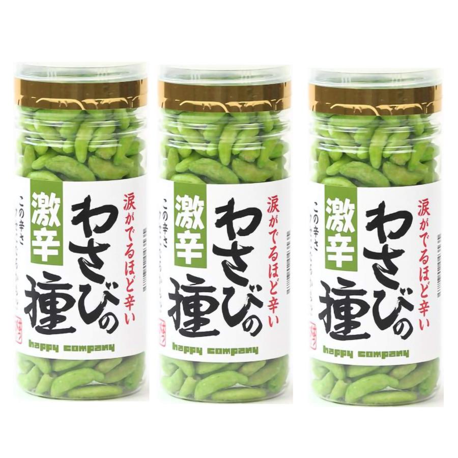 ハッピーカンパニー 激辛 わさびの種 110g 3個セット 柿の種 おつまみ