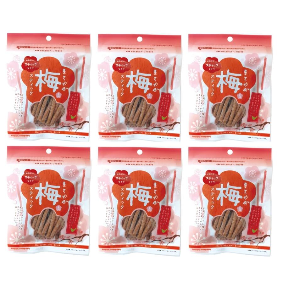 ハッピーカンパニー まろやか梅スティック 75g 6個セット メール便