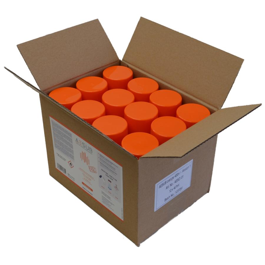 AESUB（エイサブ）オレンジスプレー　400ml 　3Dスキャナ用反射防止昇華スプレー　長時間持続タイプ 1ダース(12缶) |  | 01