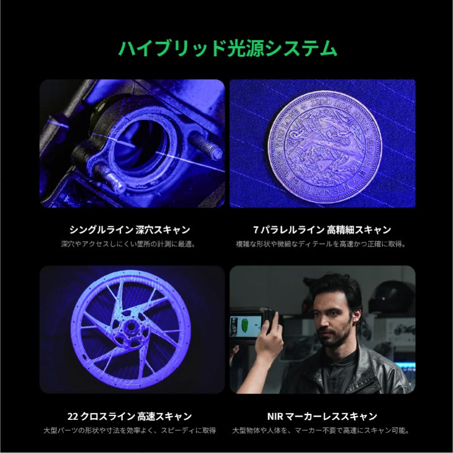 産業用3Dスキャナ Creality Sermoon P1 PC不要 高精度 ブルーレーザー 赤外線 一体型3Dスキャナー 小型〜大型対応 |  | 03
