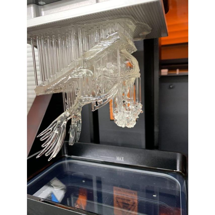 オフィス、自宅で手軽に使用できる3Dプリンタ用レジン クリア　エキマテ （SLA用液体レジン1000g　透明） |  | 02