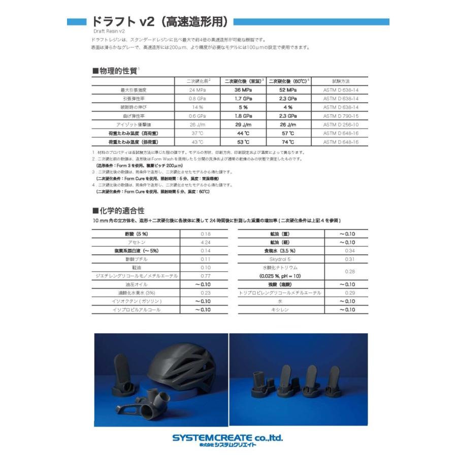 Formlabs ドラフトレジン (高速造形用 Draft Resin 1L) |  | 04
