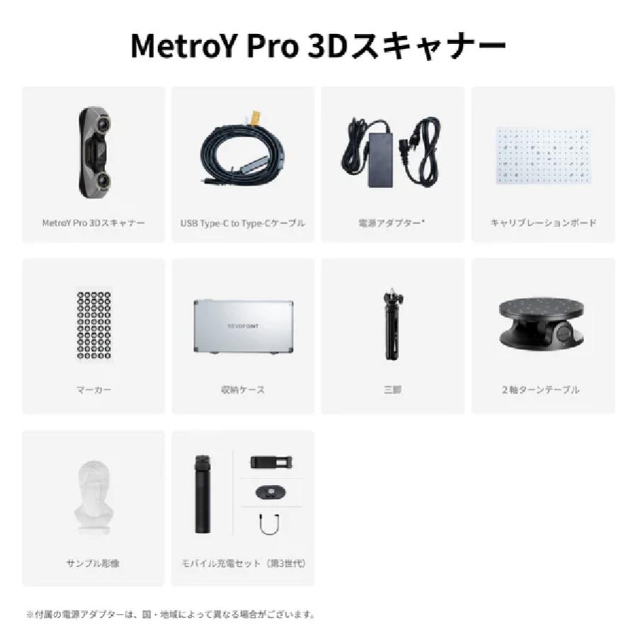 高精度3Dスキャナ MetroY Pro 本体のみ 0.01mm精度 ブルーレーザー 