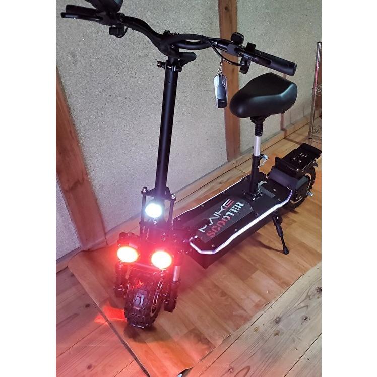 【〜6/6まで出品】 5000W電動スクーター電動キックボード１１インチオフロードタイヤサドル付き折りたたみ速度最大85ｋｍ 【RIZ3782045571】(137160円)
