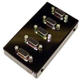 SS-PARA BOX-95 信号分岐用パラレルボックス Dsub9ピン(メス/ミリネジ)X5ケ ケーブル中継