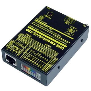 USB-4W485i-RJ45-T9P　USB(COMポート)⇔4線式RS485変換ユニット【絶縁タイプ】 端子台9P仕様