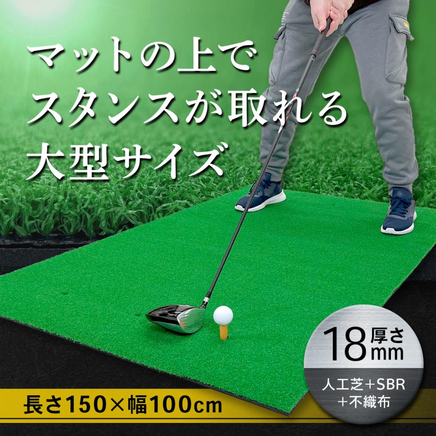 Golf Style ゴルフマット 大型 ゴルフ 練習 マット 素振り ドライバー