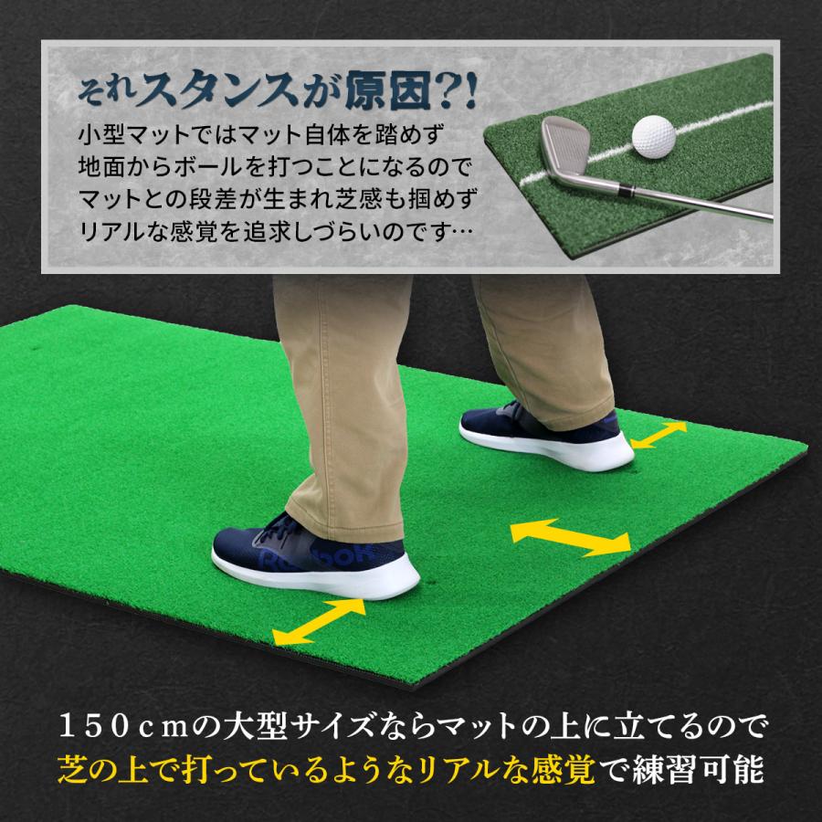 Golf Style ゴルフマット 大型 ゴルフ 練習 マット 素振り ドライバー 