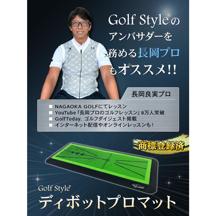 ゴルフ練習用マット デジタルセンサーパッティスト付き Golf Style ディボットプロマット ゴルフマット ゴルフ 練習 マット