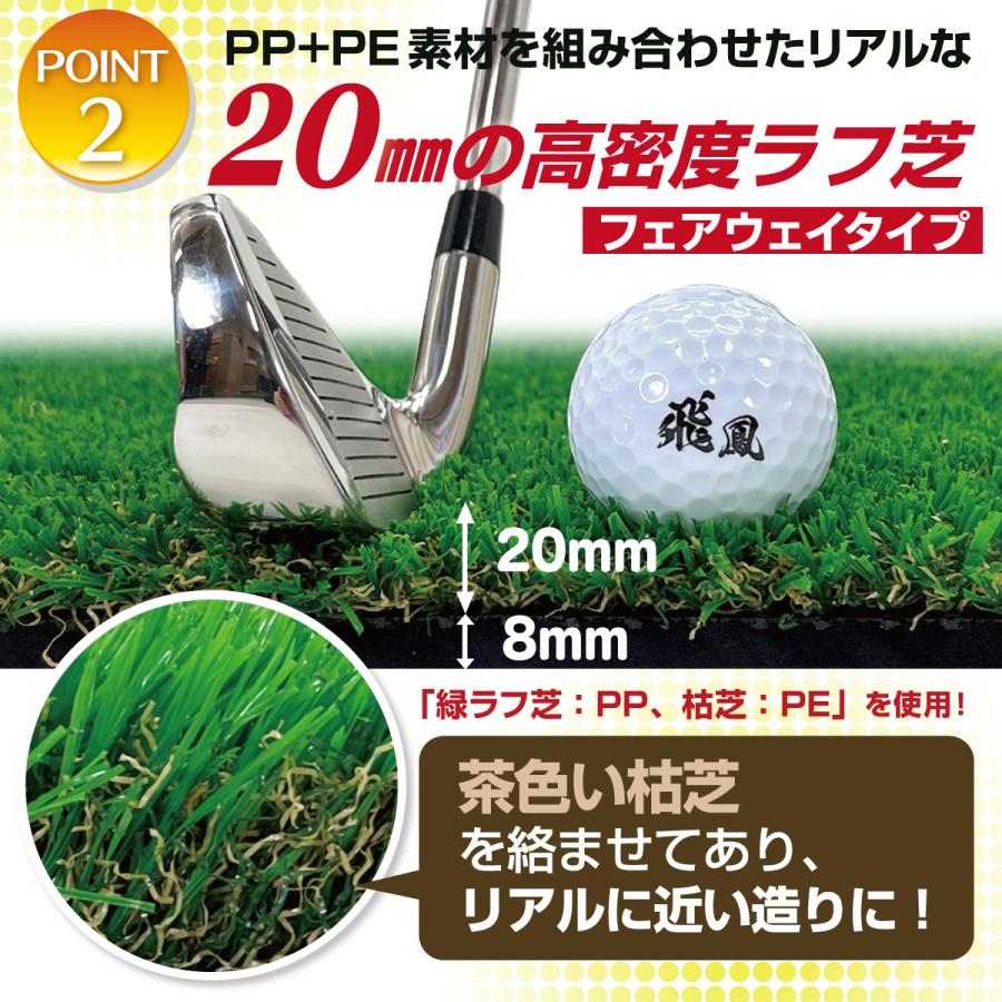 Golf Style ゴルフマット 20mm ラフ芝 ゴルフ 練習 マット 素振り