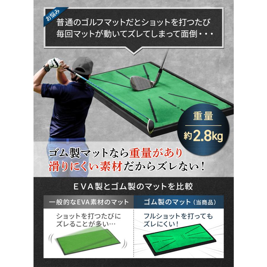 Golf Style ゴルフマット ゴルフ 練習 マット 素振り スイング 跡が
