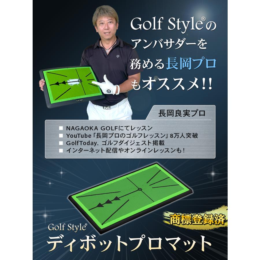 Golf Style ディボットプロマット ゴルフマット ゴルフ 練習 マット 跡