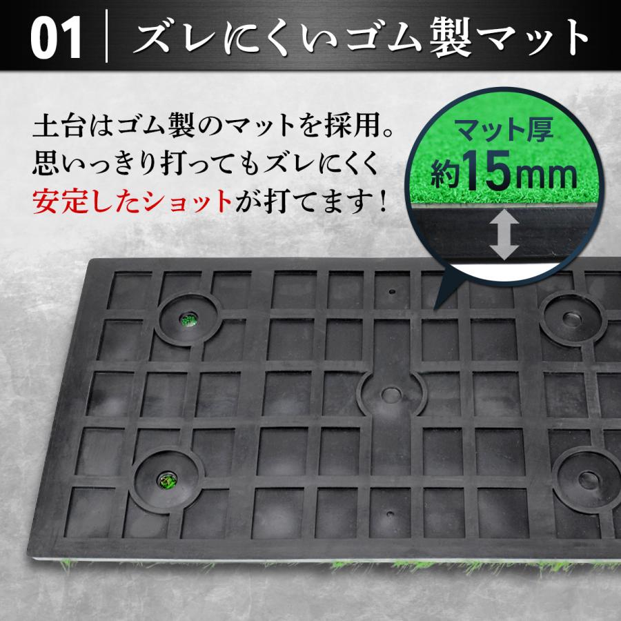 Golf Style ゴルフマット ゴルフ 練習 マット 2WAY 人工芝 ラフ 45mm