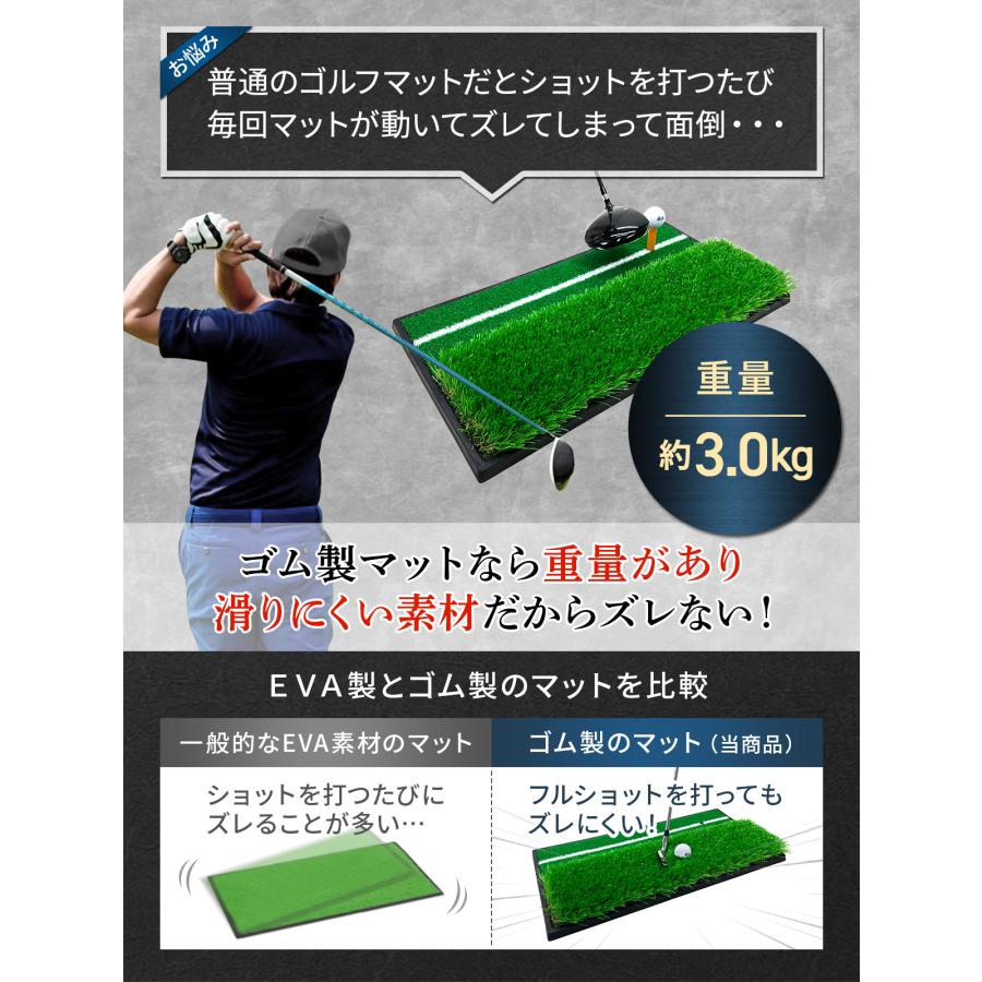 Golf Style ゴルフマット ゴルフ 練習 マット 2WAY 人工芝 ラフ 45mm