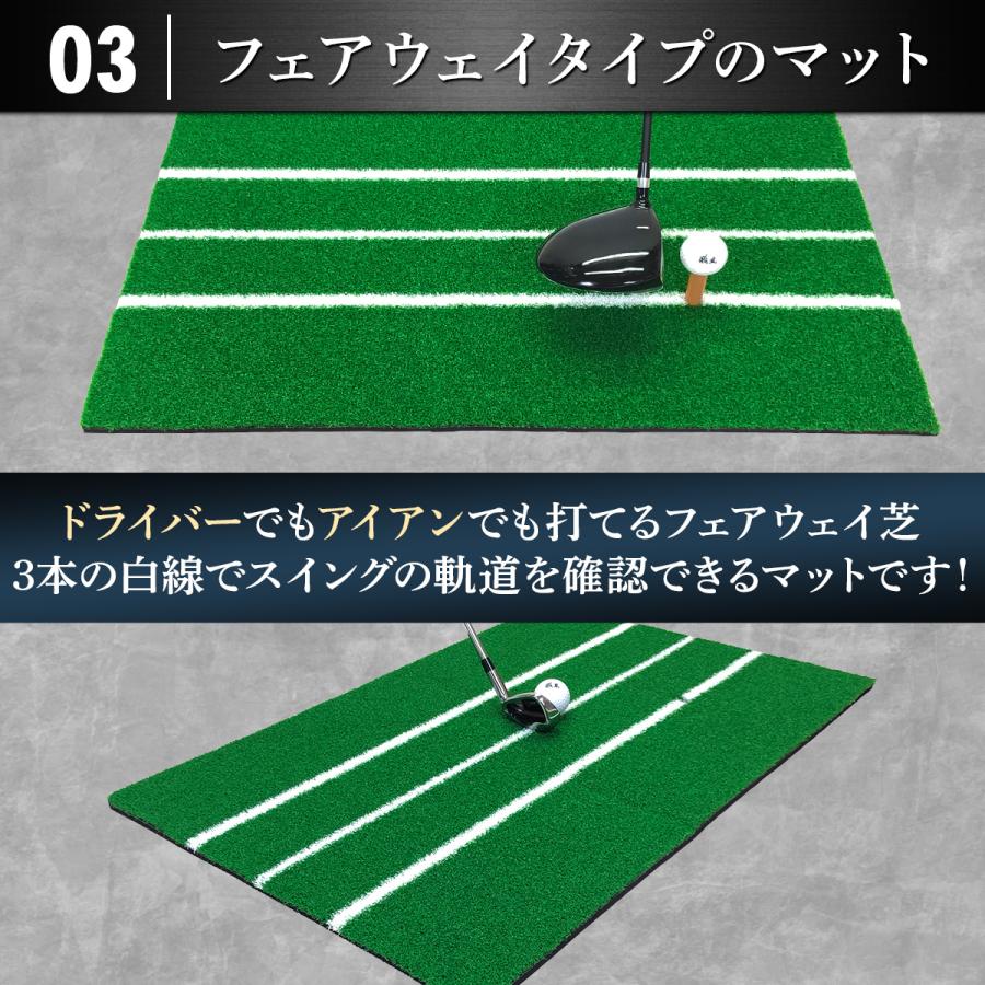 Golf Style ゴルフマット 白線 ゴルフ 練習 マット 素振り 軌道確認