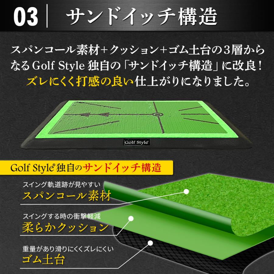 Golf Style ディボットプロマット ゴルフマット ゴルフ 練習 跡