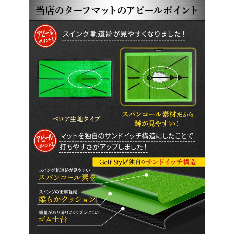 ゴルフマット Golf Style ディボットプロマット ゴルフマット ゴルフ 練習 跡がつく
