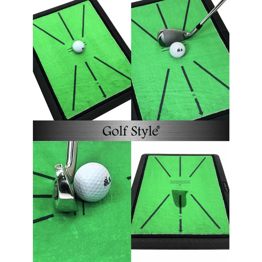 未使用　EGOOIEYE ゴルフ 練習 マット 跡がつく ゴルフ練習器具 Golf Style ダフりチェック ゴルフマット ターフ跡が確認できる ゴルフ