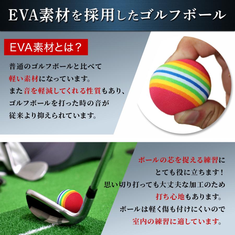 打球感のある回転アーム式ショット練習機　ゴルフ練習用マットとボールセット Golf Style ダフりチェック ゴルフマット ターフ跡が確認できる ゴルフ