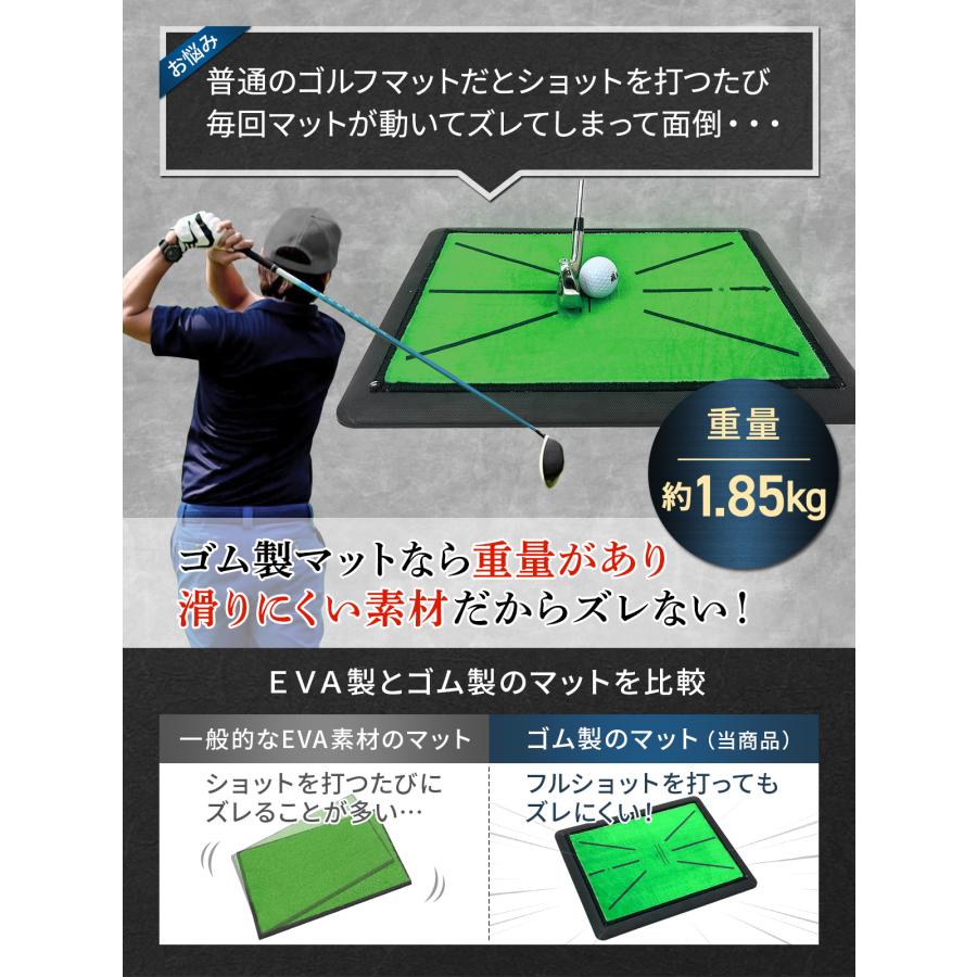 Golf Style ダフりチェック ゴルフマット ターフ跡が確認できる ゴルフ 