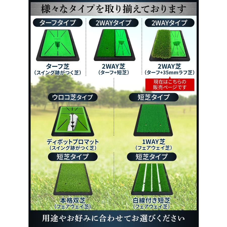 Golf Style ダフりチェック ゴルフマット ターフ跡が確認できる 2WAY