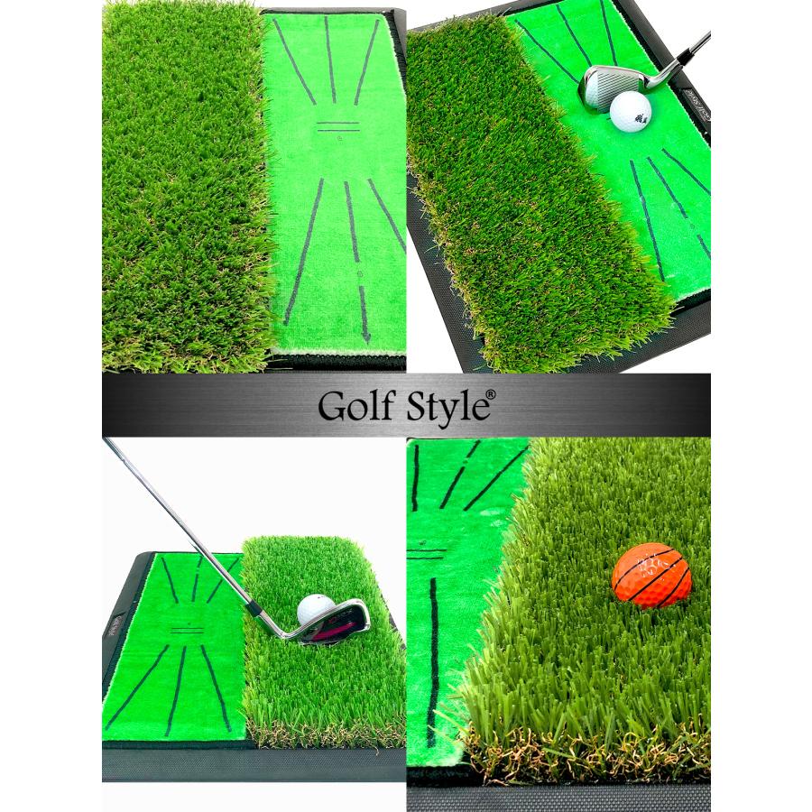 【未使用】2wayショットラフマット Golf Style ダフりチェック ゴルフマット ターフ跡が確認できる 2WAY
