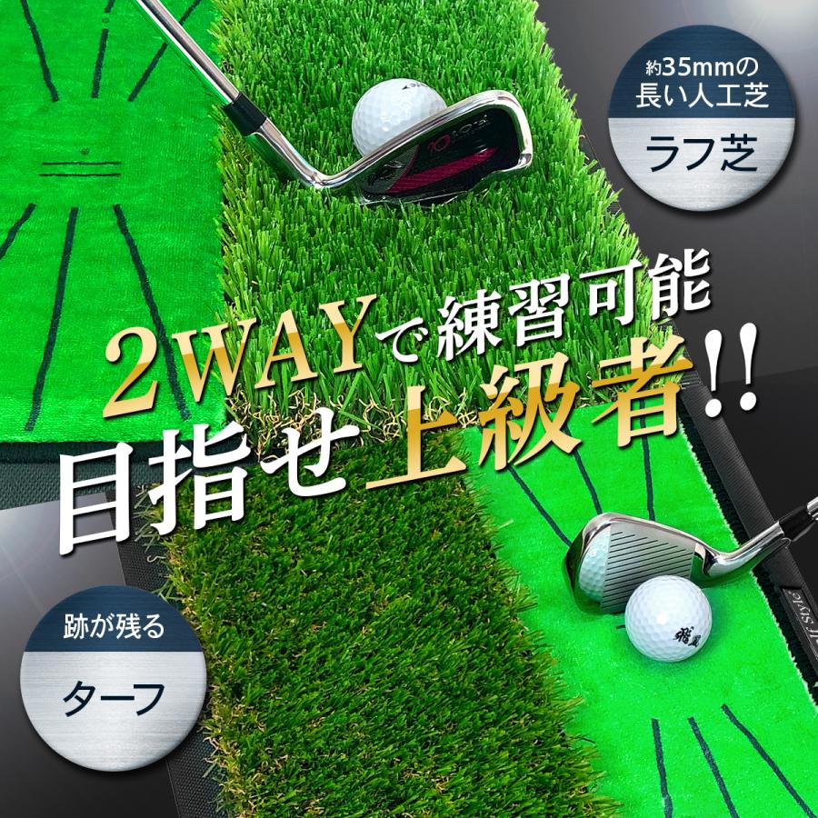 Golf Style ダフりチェック ゴルフマット ターフ跡が確認できる 2WAY