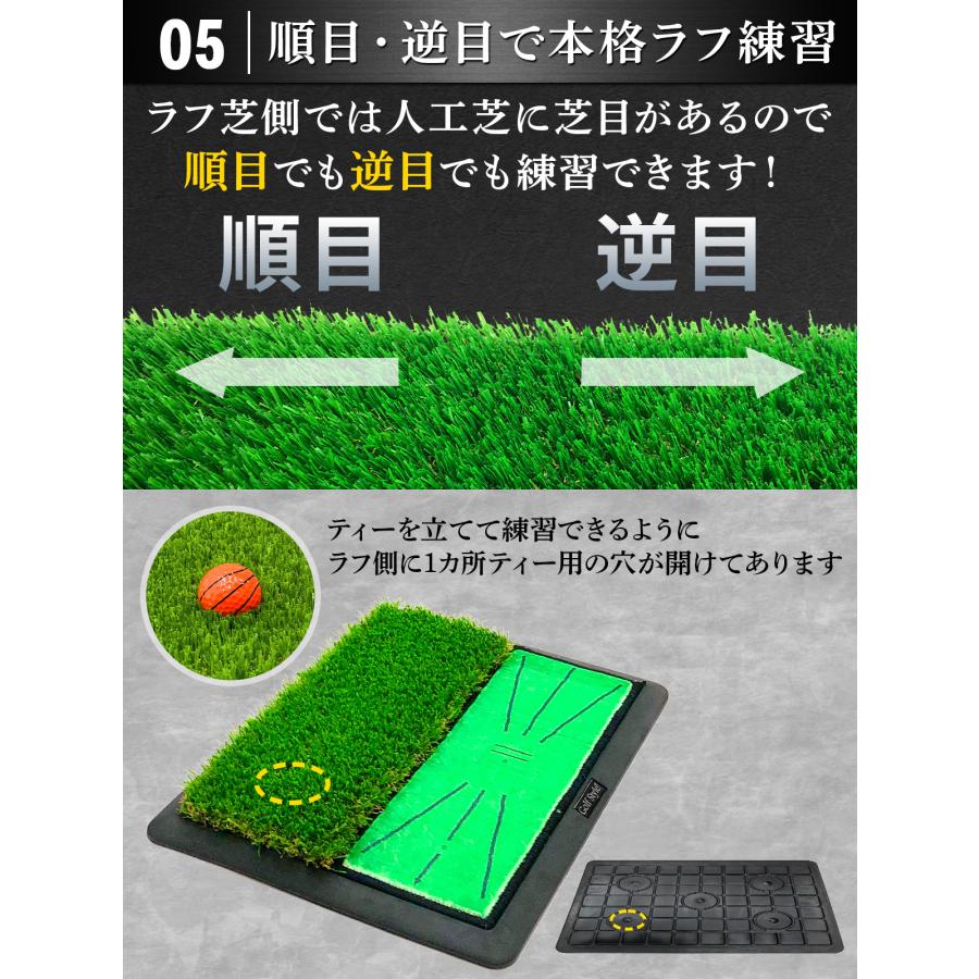 【未使用】2wayショットラフマット noyips ゴルフ アプローチ 練習 2WAY 芝生 マット 人工芝 ラフ