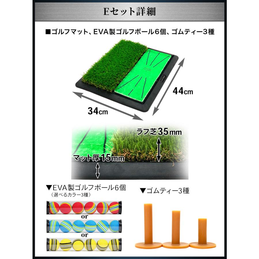 Golf Style ダフりチェック ゴルフマット ターフ跡が確認できる