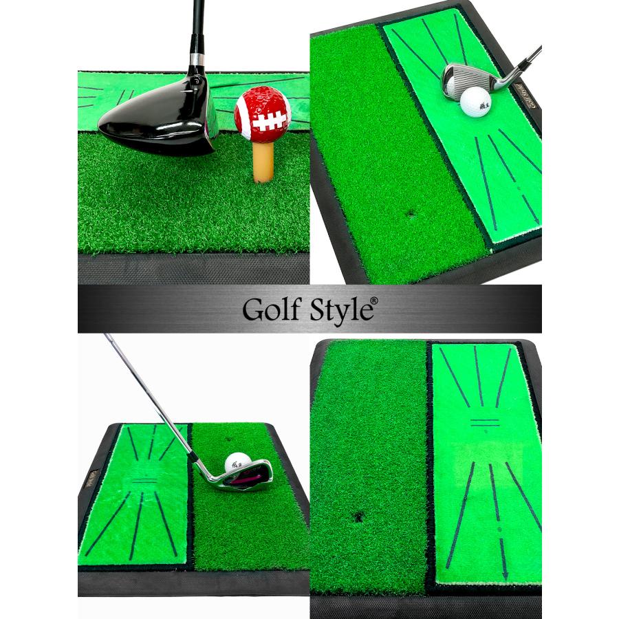 Golf Style ダフりチェック ゴルフマット ターフ跡が確認できる 2WAY