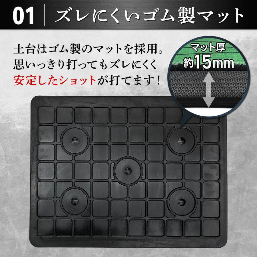 ダフりチェック ゴルフマット ターフ跡が確認できる 2WAY ターフ芝+単芝 ゴルフ 練習 アイアン スイング 跡がつく ショットマット 34×44cm Pセット | Golf Style | 10