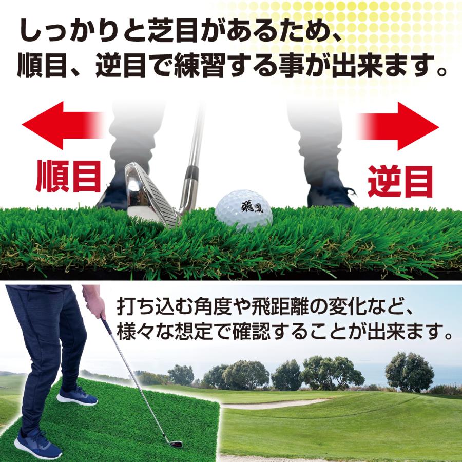 Golf Style ゴルフマット 45mm ラフ芝 ゴルフ 練習 マット 100×100cm