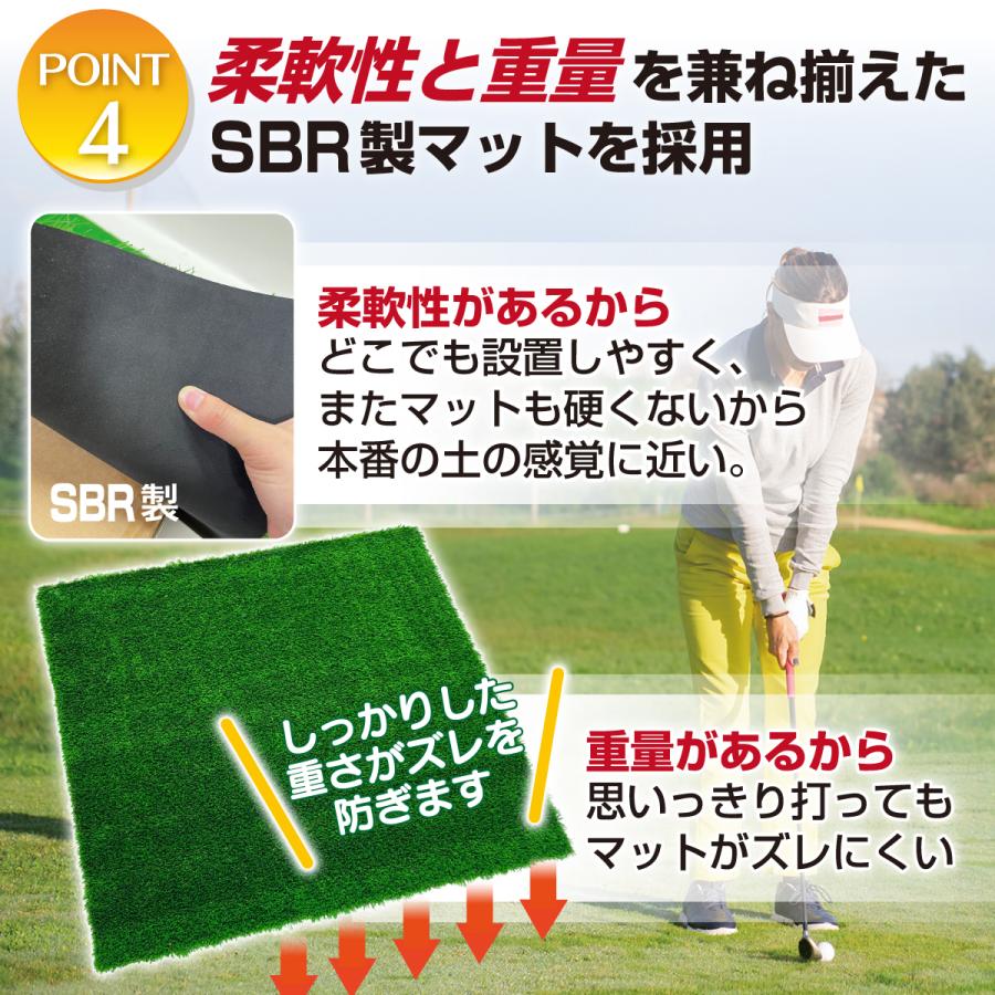 Golf Style ゴルフマット 45mm ラフ芝 ゴルフ 練習 マット 100×100cm