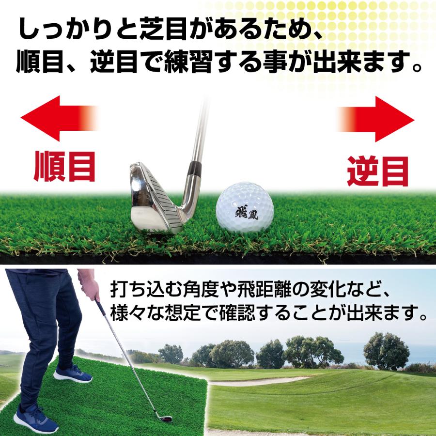 Golf Style ゴルフマット 20mm ラフ芝 ゴルフ 練習 マット 120×120cm